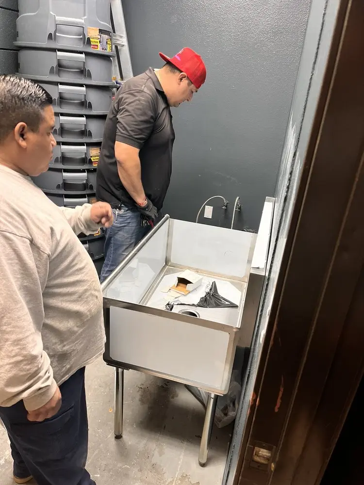 Commercial plumbing and sink installation in Salinas